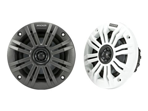 Kicker KM 4" 2Ω Coaxial Speakers