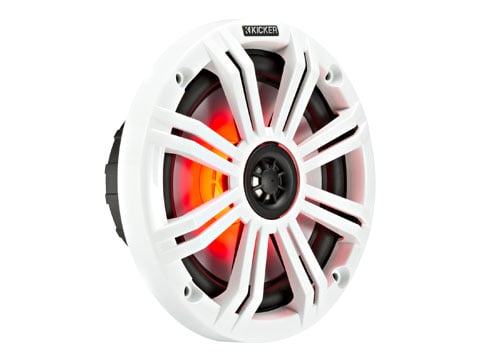 Kicker KM 6.5" 4Ω LED Coaxial Speakers
