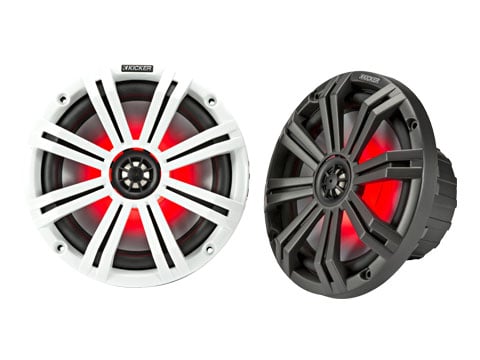 Kicker KM 8" 4Ω LED Coaxial Speakers