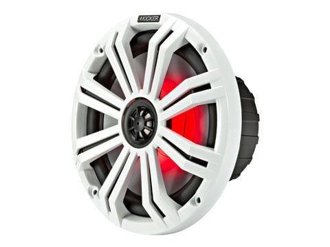 Kicker KM 8" 4Ω LED Coaxial Speakers