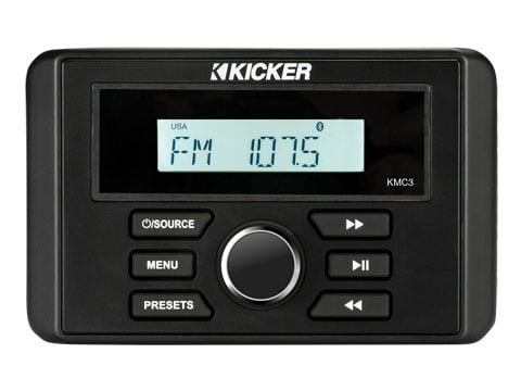 Kicker KMC3 Bluetooth Marine Media Center