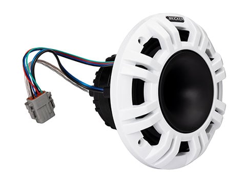 Kicker KMXL 6.5" 4Ω LED HLCD Coaxial Speakers - Pair