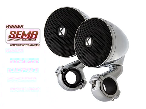 Kicker PSM 3" 4Ω Chrome Enclosed Speaker Pair