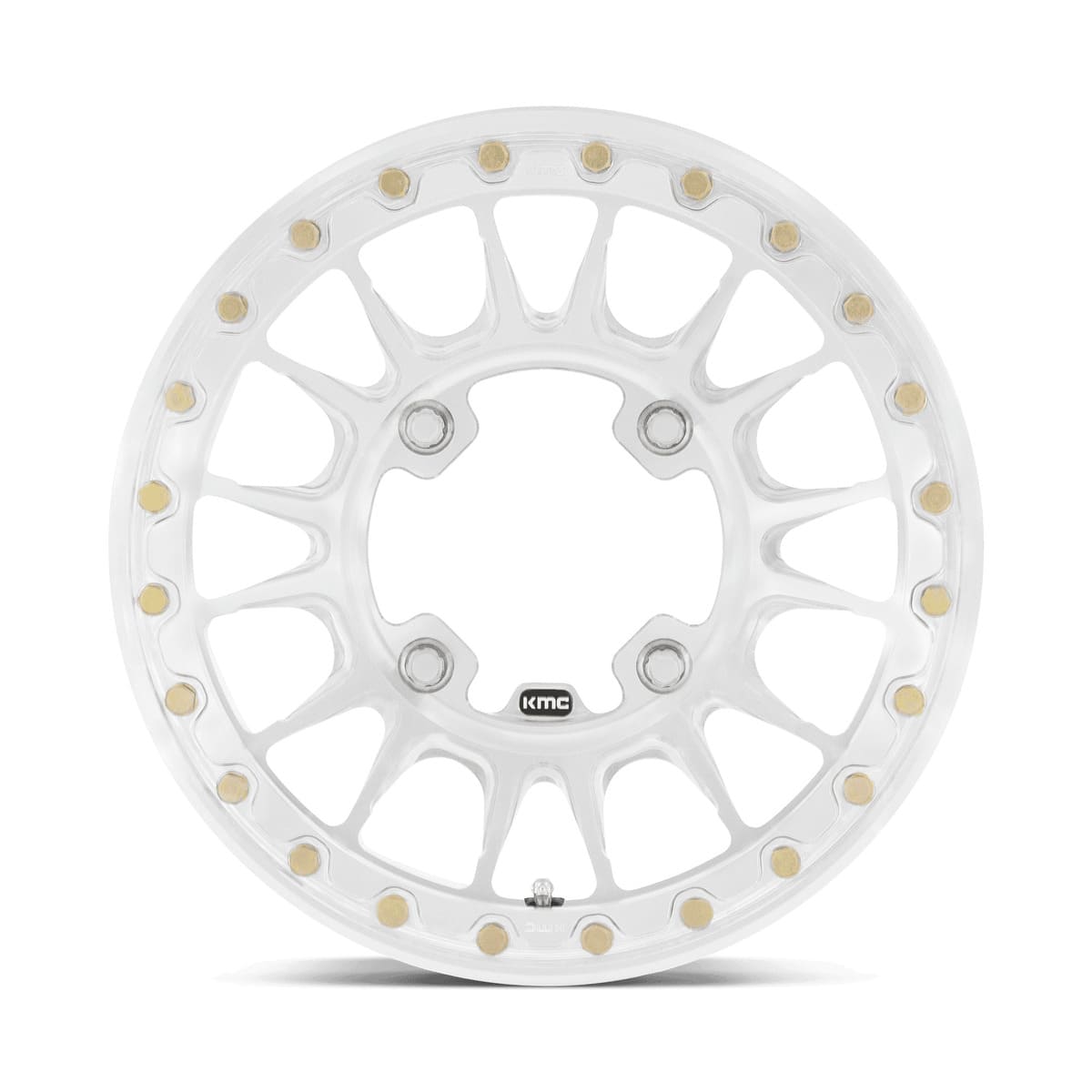 KMC Impact Forged Beadlock UTV Wheel - Raw Machined Forged
