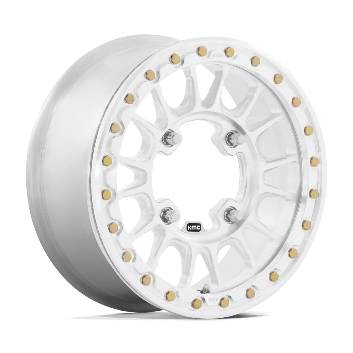 KMC Impact Forged Beadlock UTV Wheel - Raw Machined Forged