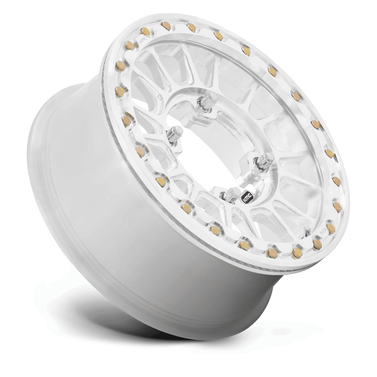 KMC Impact Forged Beadlock UTV Wheel - Raw Machined Forged