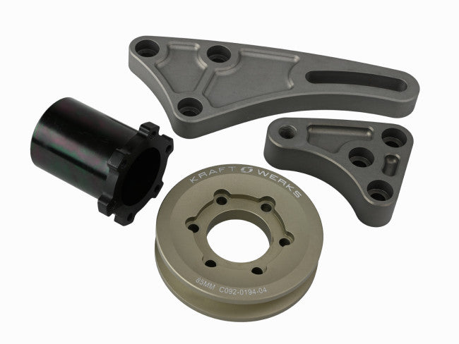 Kraft Werks '16-'22 Polaris RZR Turbo/Turbo S Pro-Race Alternator Kit - 60Amp