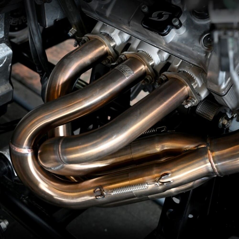 KraftWerks '16-'24 Yamaha YXZ 1000R Extreme RR Exhaust System - 3 to 1 Merge Collector