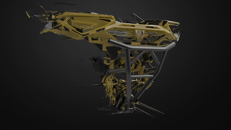 LSK Can-Am Maverick R Tire Carrier & Rear Bumper