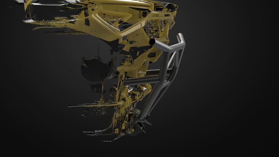 LSK Can-Am Maverick R Tire Carrier & Rear Bumper