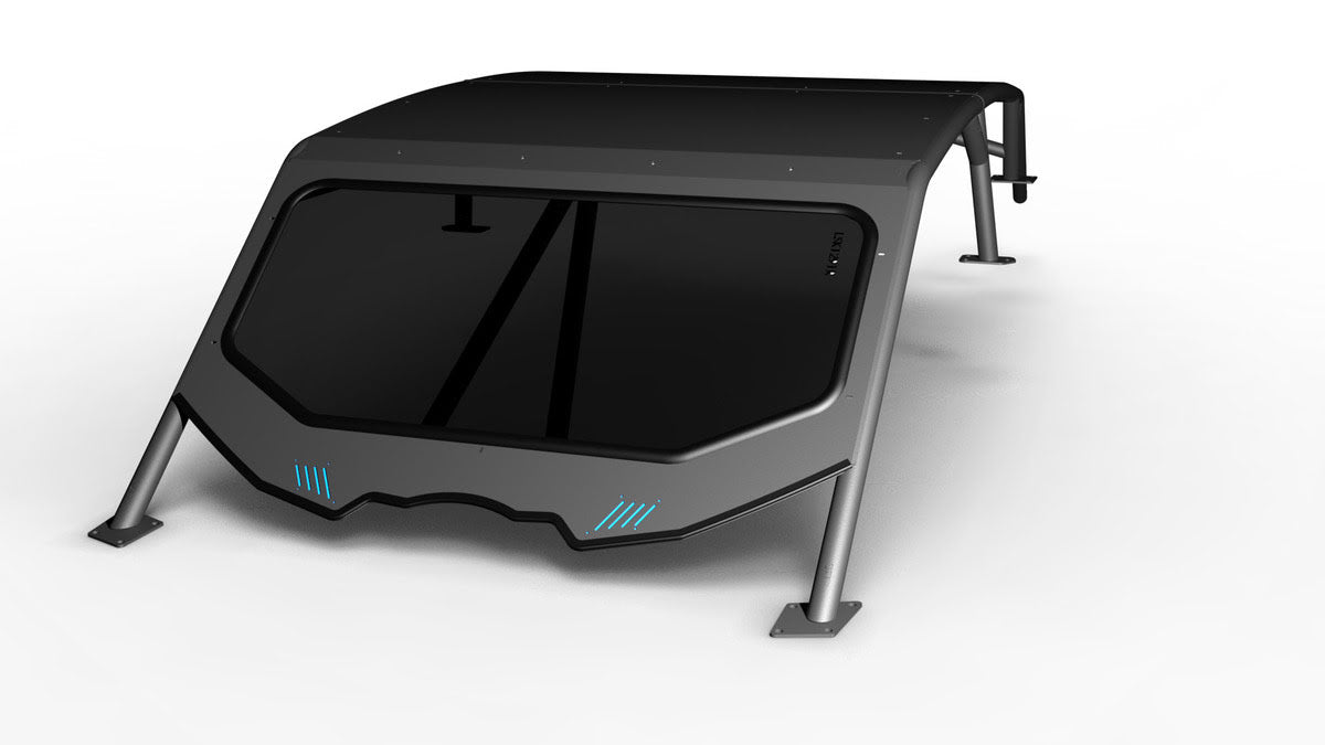 LSK Polaris RZR Pro R 2 Seat Radius Windshield Kit