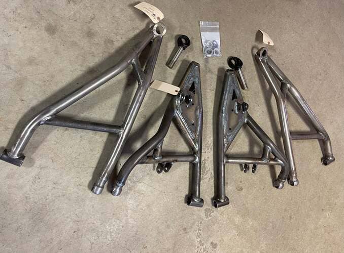 L&W Fab Polaris RZR Turbo S Mega Ball Joint Forward A-Arms with Adjustable Uppers