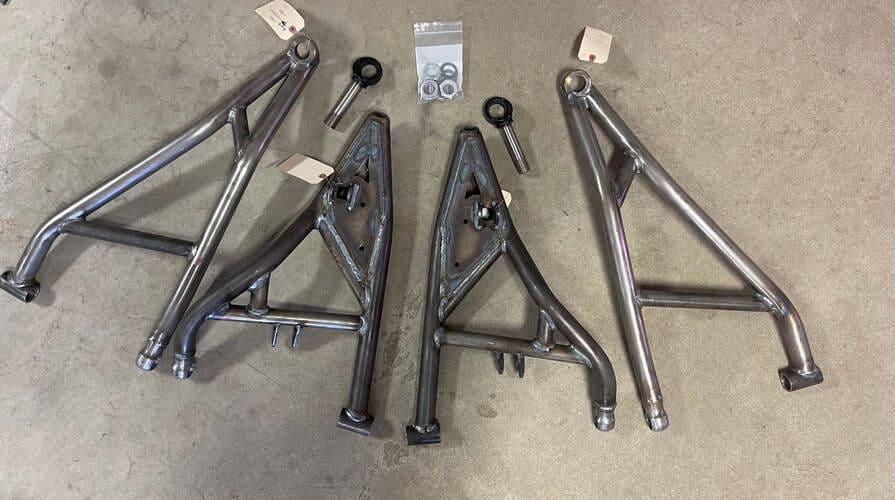 L&W Fab Polaris RZR Turbo S Mega Ball Joint Forward A-Arms with Adjustable Uppers