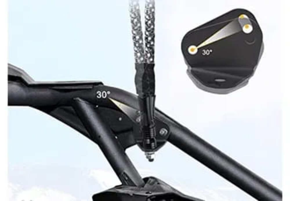 M Whips '17-'21 Can Am Maverick X3 Rear Pillar Whip/pod Mounting Brackets - Pair