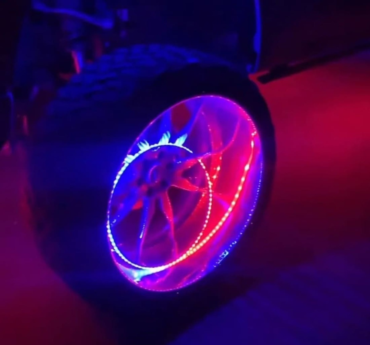 M Whips 17" RGB LED Wheel Ring Light Kit