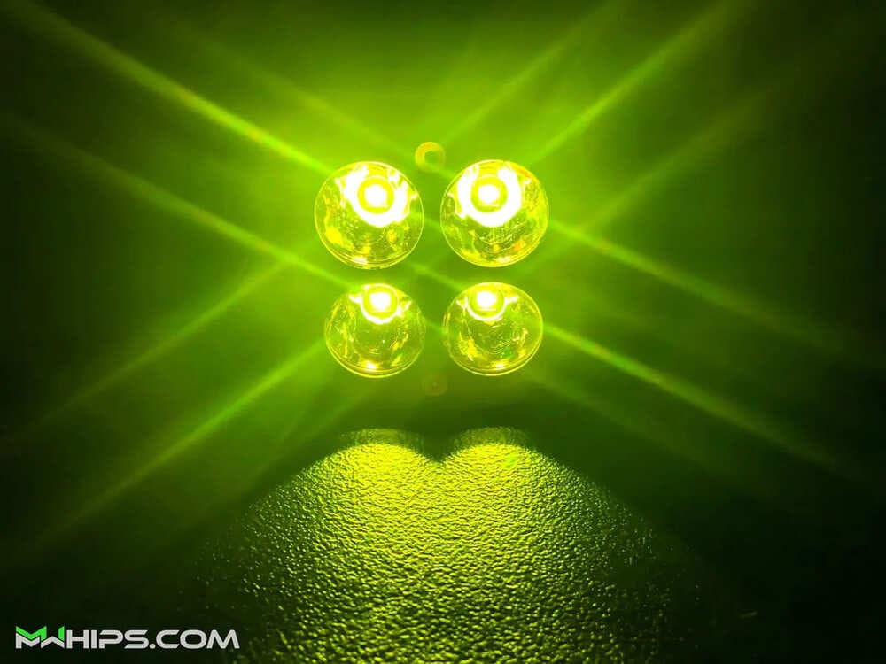 M Whips 3" 40W 3400L Single Amber Spot Light