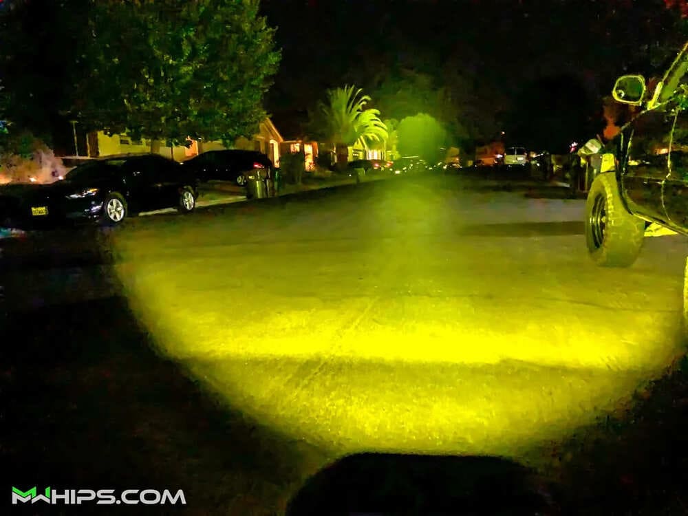 M Whips 3" 40W 3400L Single Amber Spot Light