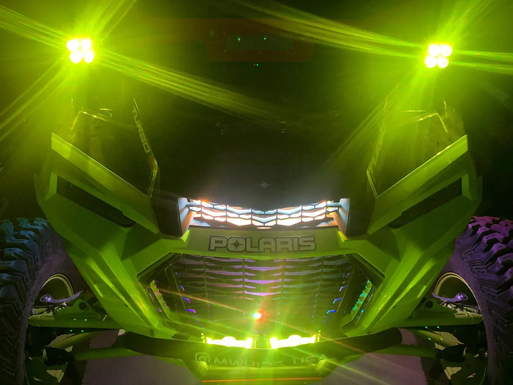 M Whips 3" Amber Spot Light - Pair