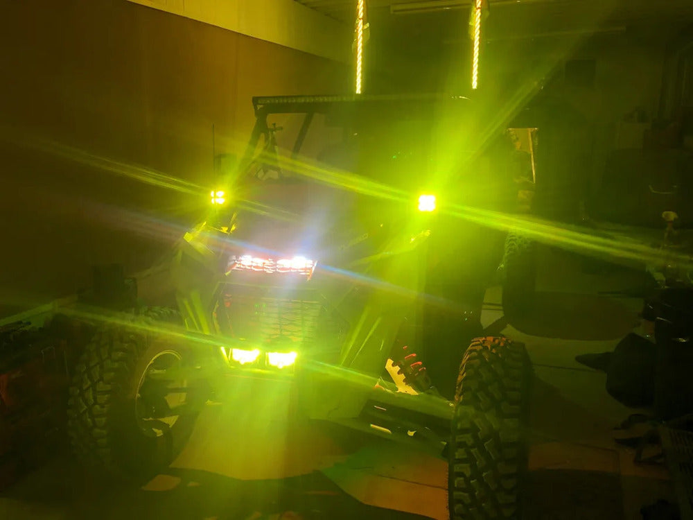 M Whips 3" Amber Spot Light - Pair