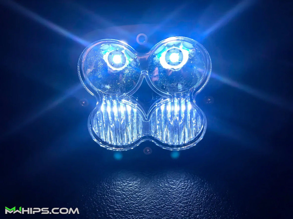 M Whips 3" White Spot/Flood Combo Light - Pair