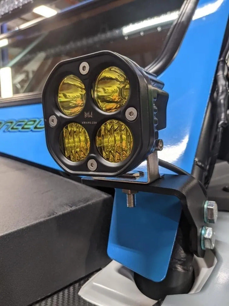 M Whips 3" Yellow Spot/Flood Combo Light - Pair