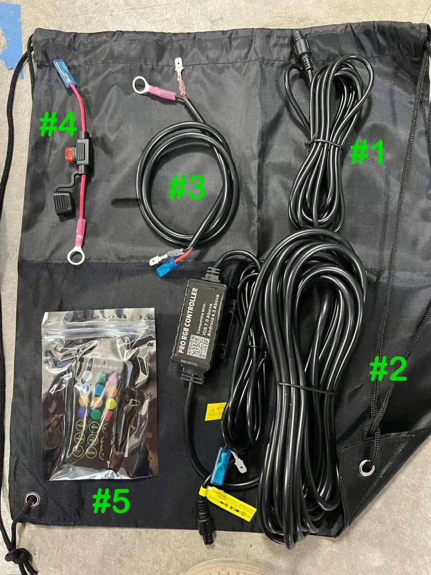 M Whips 4ft Single Color X Series Camp Locator Kit