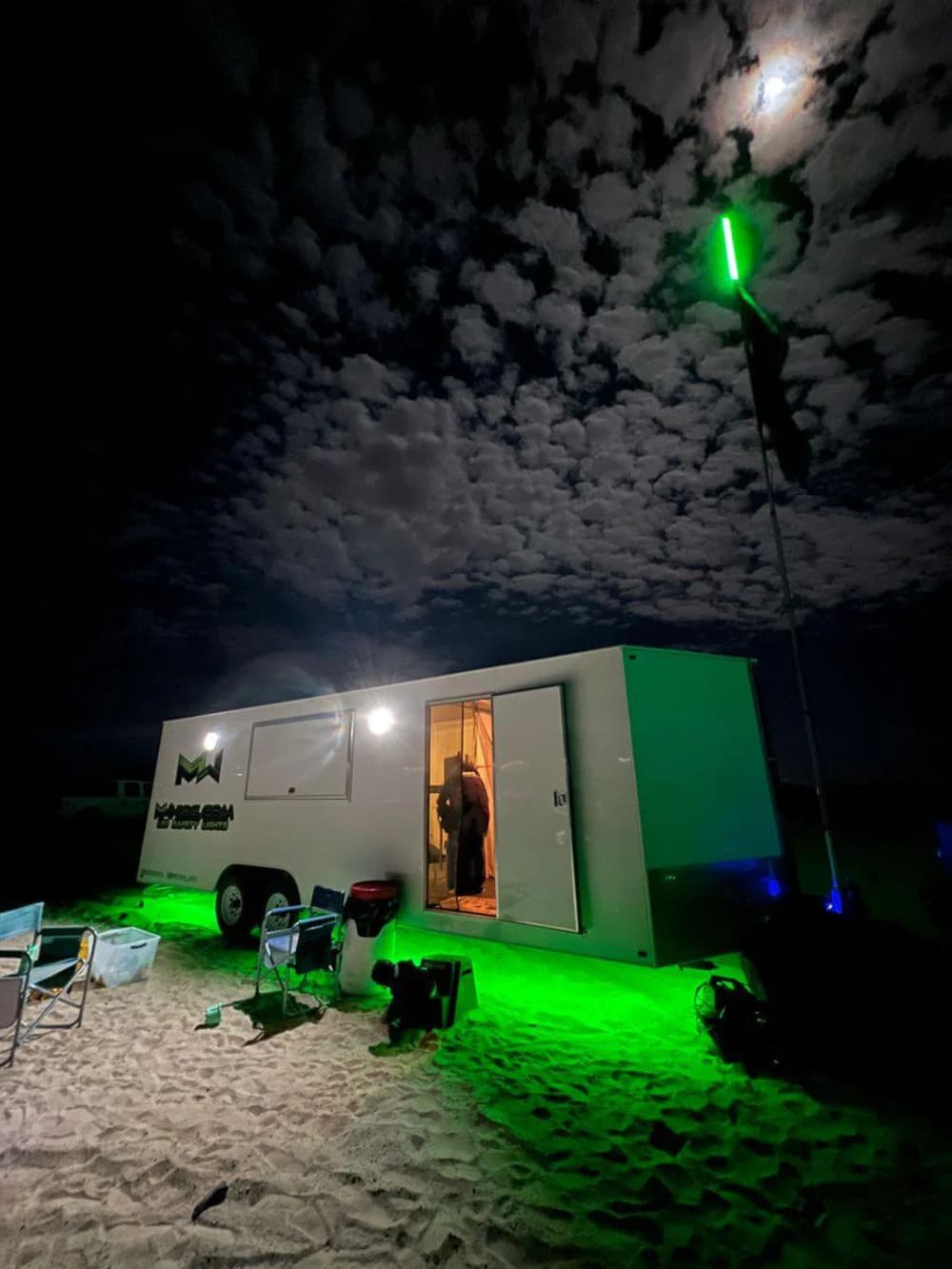 M Whips Bluetooth Controlled Underglow Camp Lighting