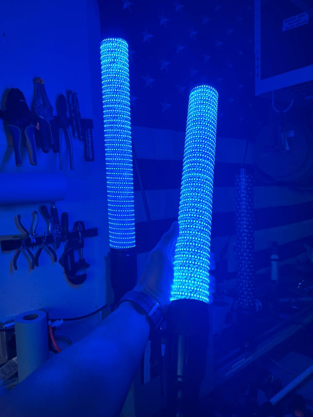 M Whips Color Changing Donkey Whip - Pair
