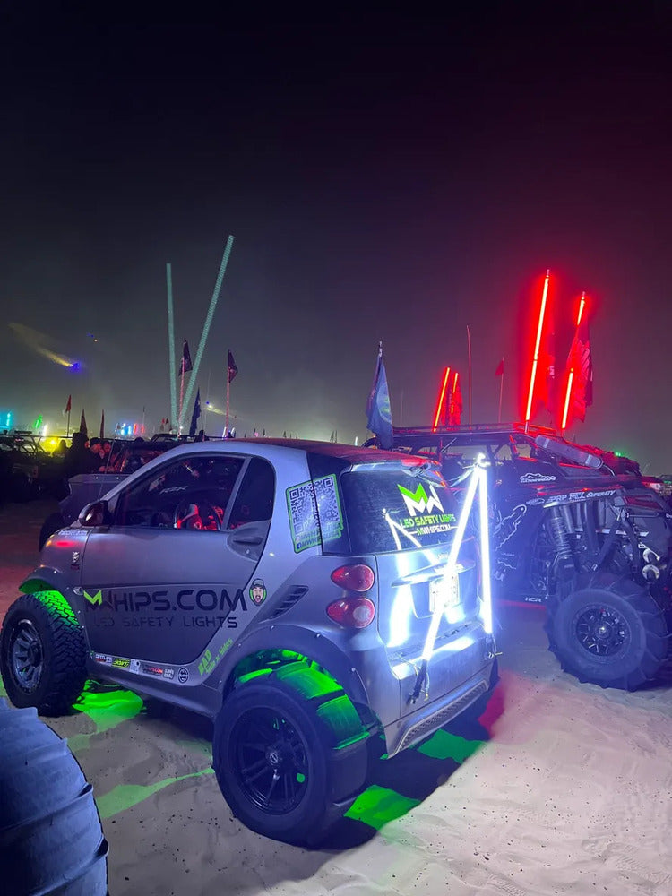 M Whips Color Changing RGB LED Whip & Rock Combo Kit