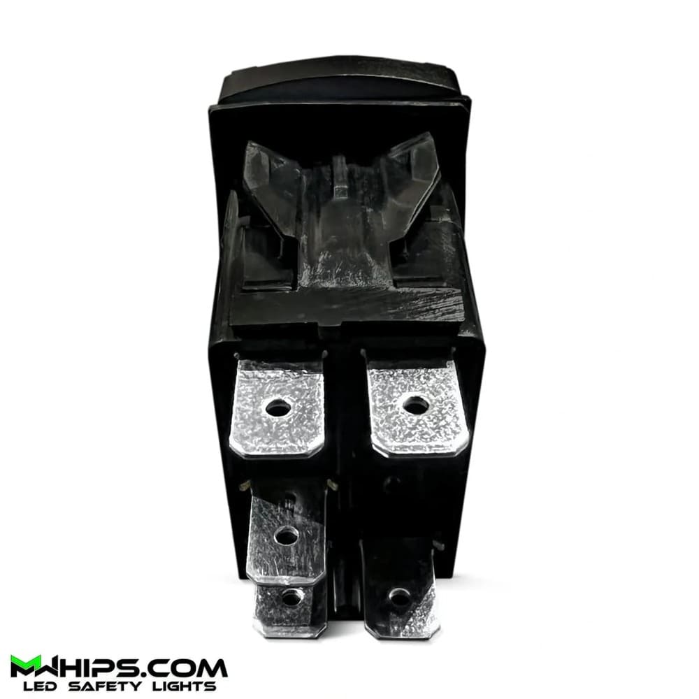 M Whips Dual Blue Led 5 Pin Bumper Lights On/Off Rocker Switch - 20A/12V