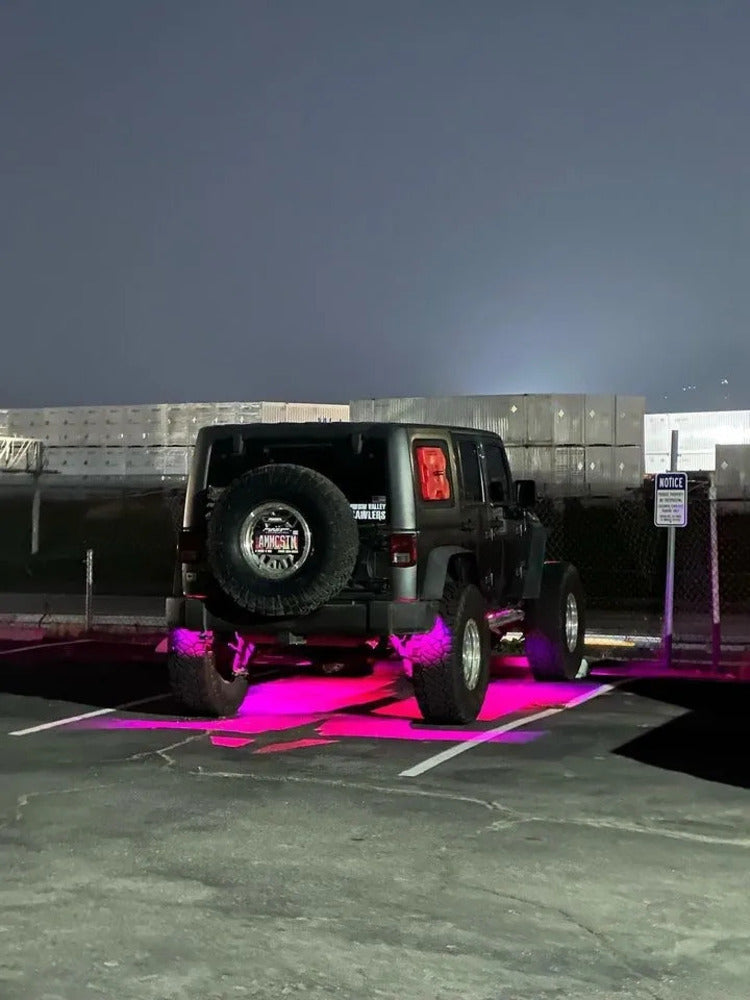 M Whips T3 Bluetooth RGBW Rock Kit - 4 Pods