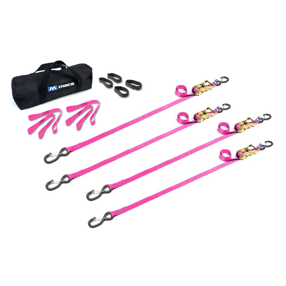 Mac's Tie Downs 1" ATV And Motorcycle Ratchet Utility Pack with S-Hook and Keeper