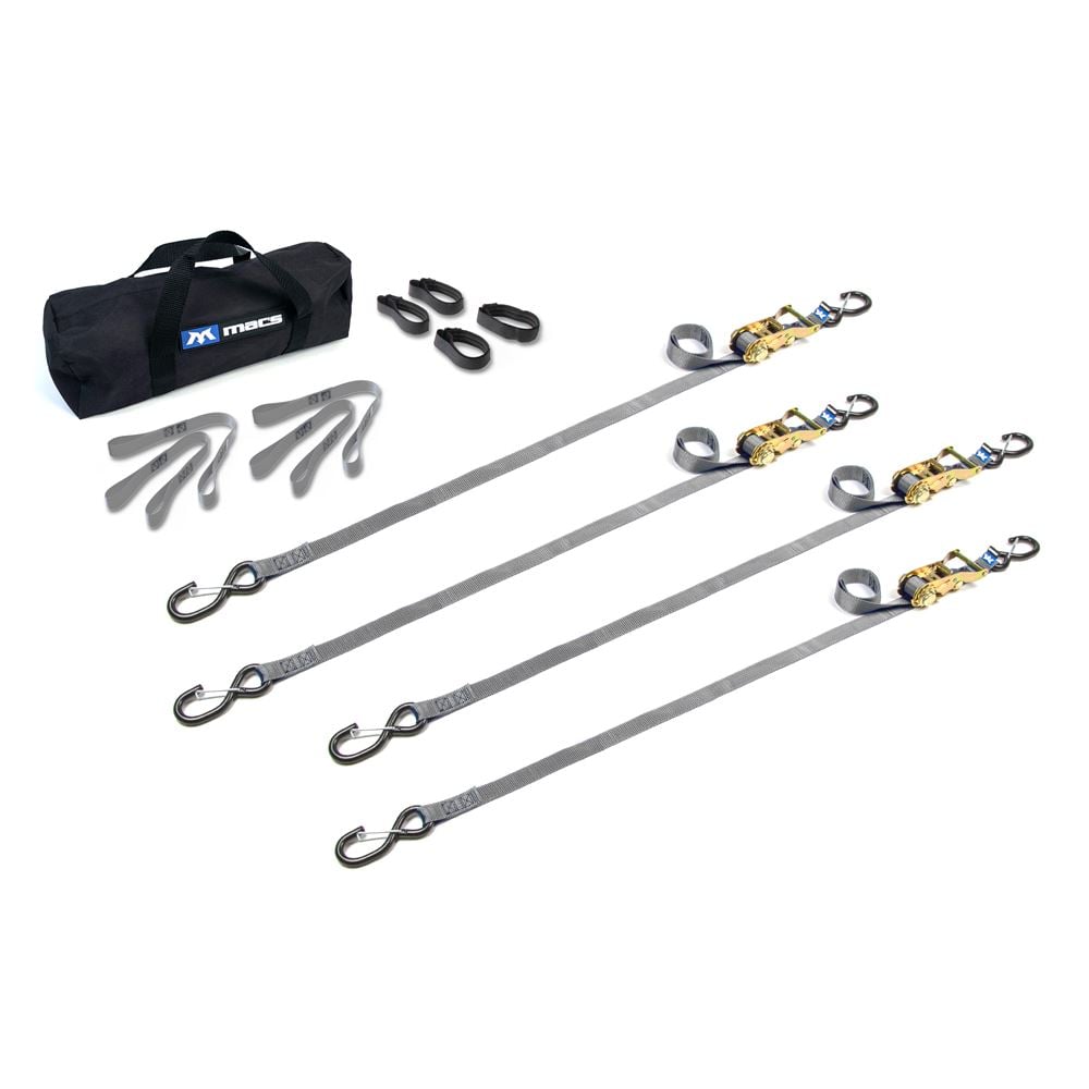Mac's Tie Downs 1" ATV And Motorcycle Ratchet Utility Pack with S-Hook and Keeper