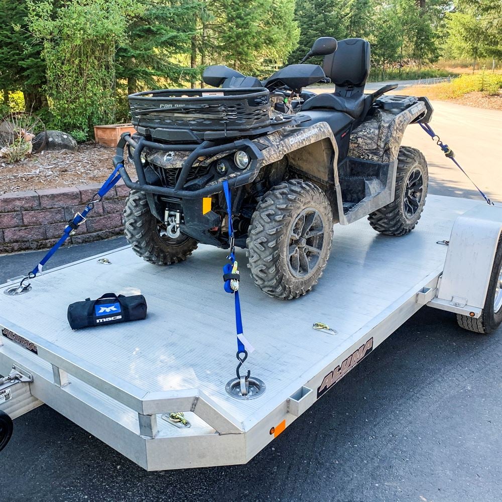 MAC Tie Down 1" ATV And Motorcycle Ratchet Utility Pack with S-Hook and Keeper