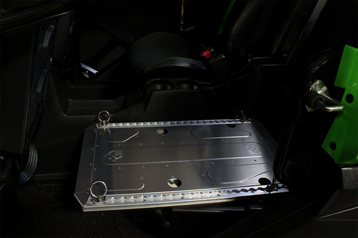 MacDermid Design Kawasaki KRX 4 1000 Rear Seat Delete - Raw Aluminum