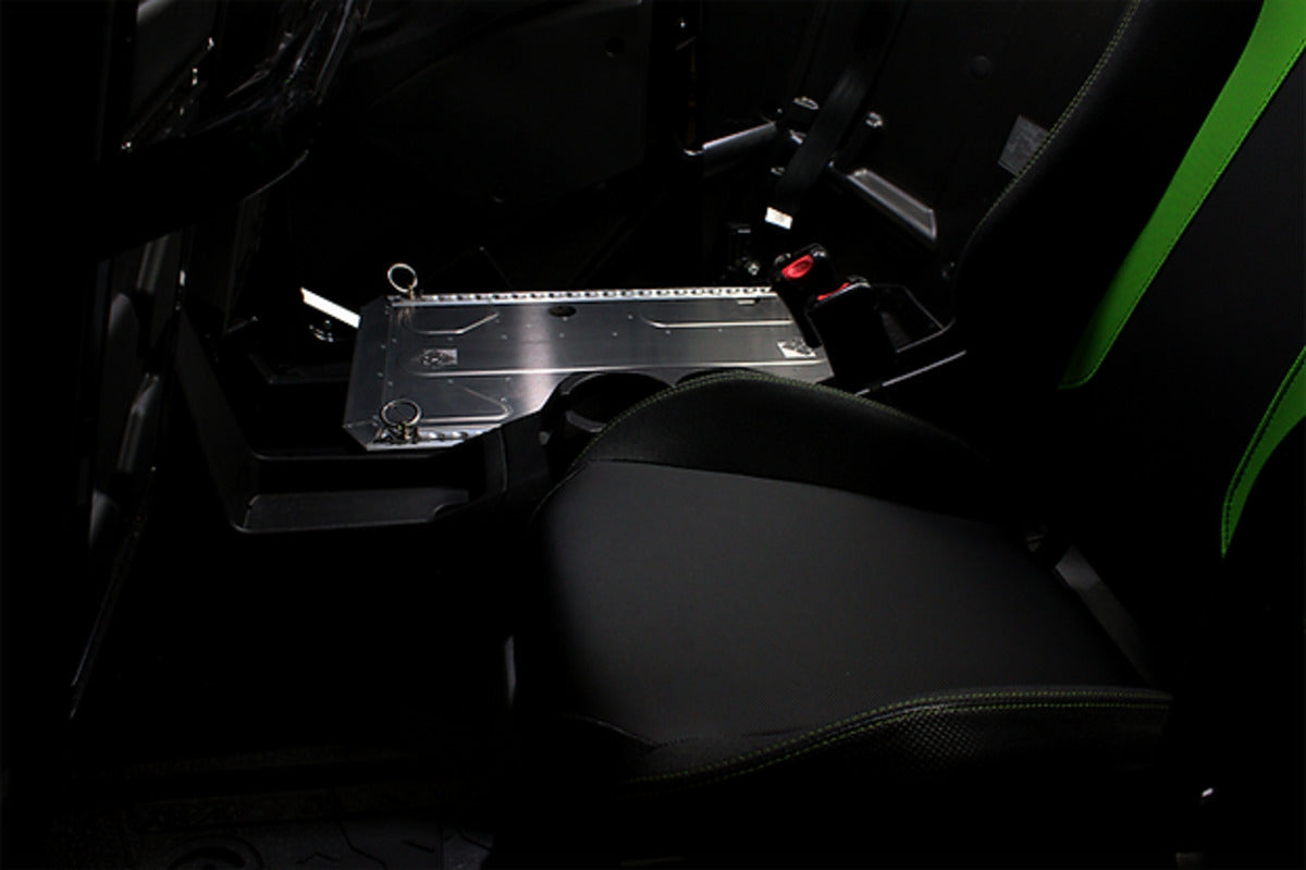 MacDermid Design Kawasaki KRX 4 1000 Rear Seat Delete - Raw Aluminum
