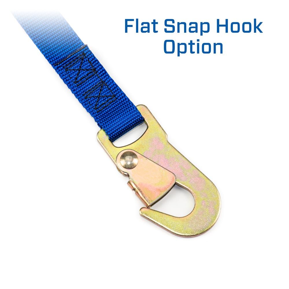 Mac's Tie Down 1" ATV And Motorcycle Ratchet Utility Pack with Flat Snap Hooks