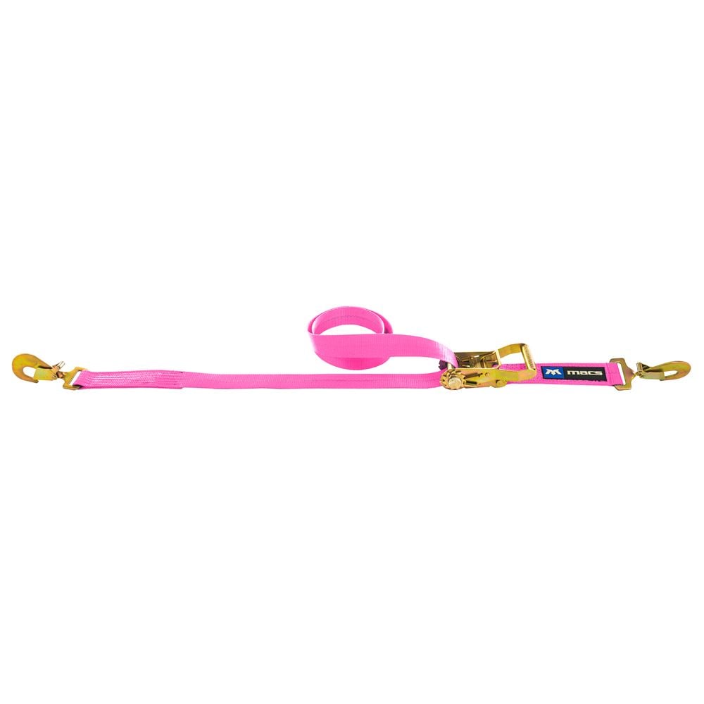 Mac's Tie Downs 2" Ratchet Strap with Flat Snap Hook