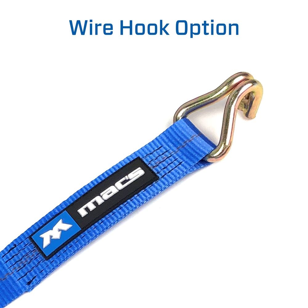 Mac's Tie Down 2" Ratchet Strap with Wire Hook