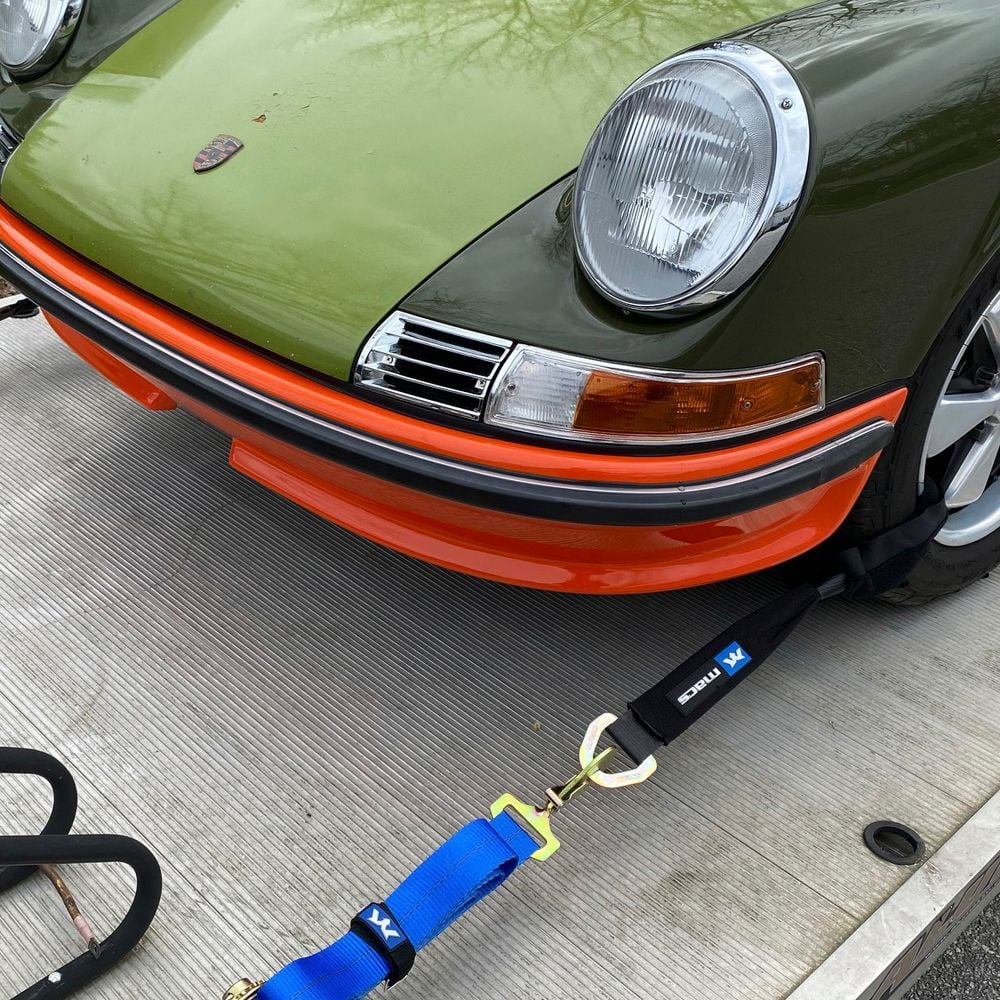 Mac's Tie-Down Solutions Lasso Axle Strap with Sleeve - Black