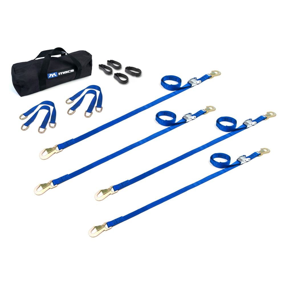 Mac's Tie Downs 1" ATV And Motorcycle Cam Utility Pack with Flat Snap Hooks