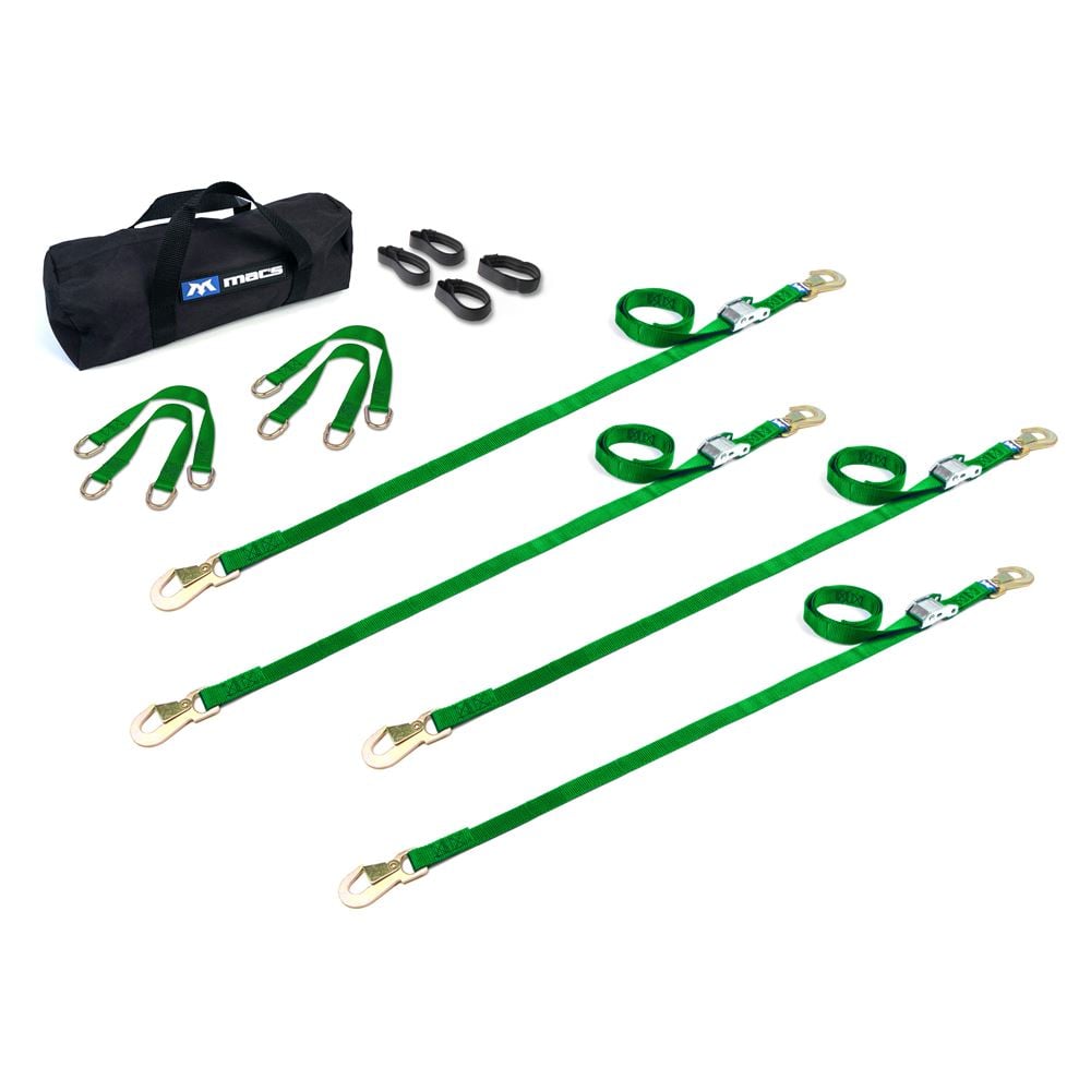Mac's Tie Downs 1" ATV And Motorcycle Cam Utility Pack with Flat Snap Hooks