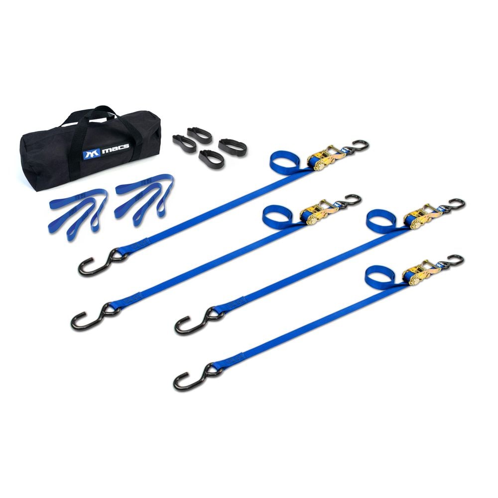 Mac's Tie Downs 1" ATV Motorcycle Ratchet Utility Pack with S-Hook