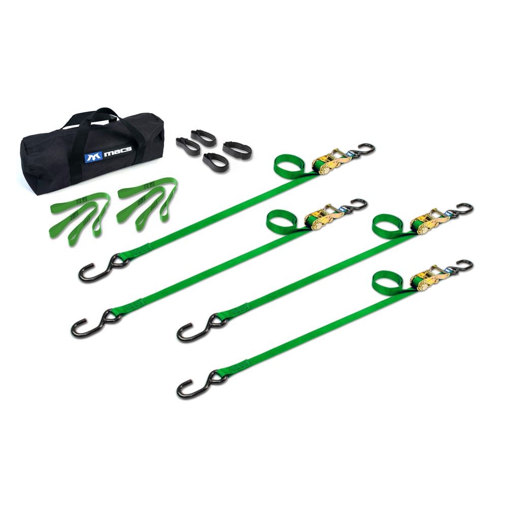 Mac's Tie Downs 1" ATV Motorcycle Ratchet Utility Pack with S-Hook