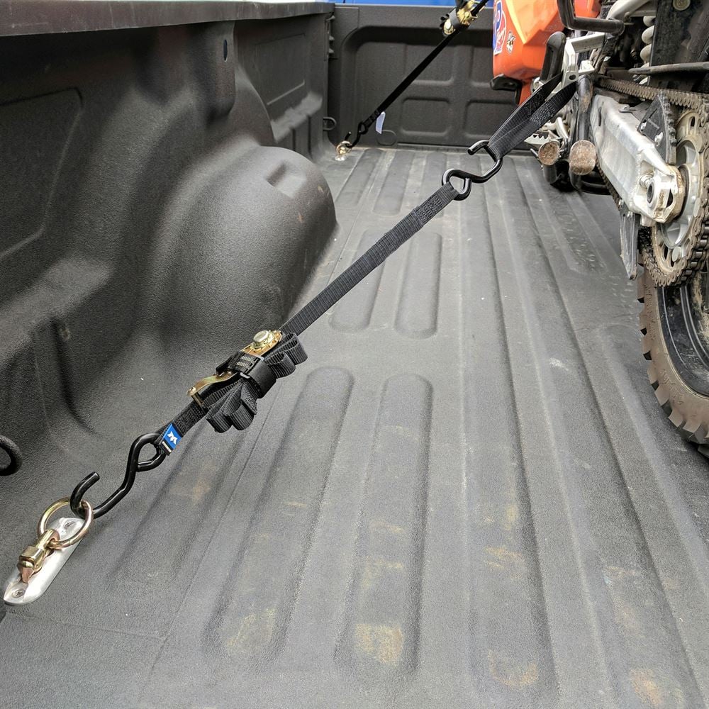Mac's Tie Downs 1" ATV Motorcycle Ratchet Utility Pack with S-Hook