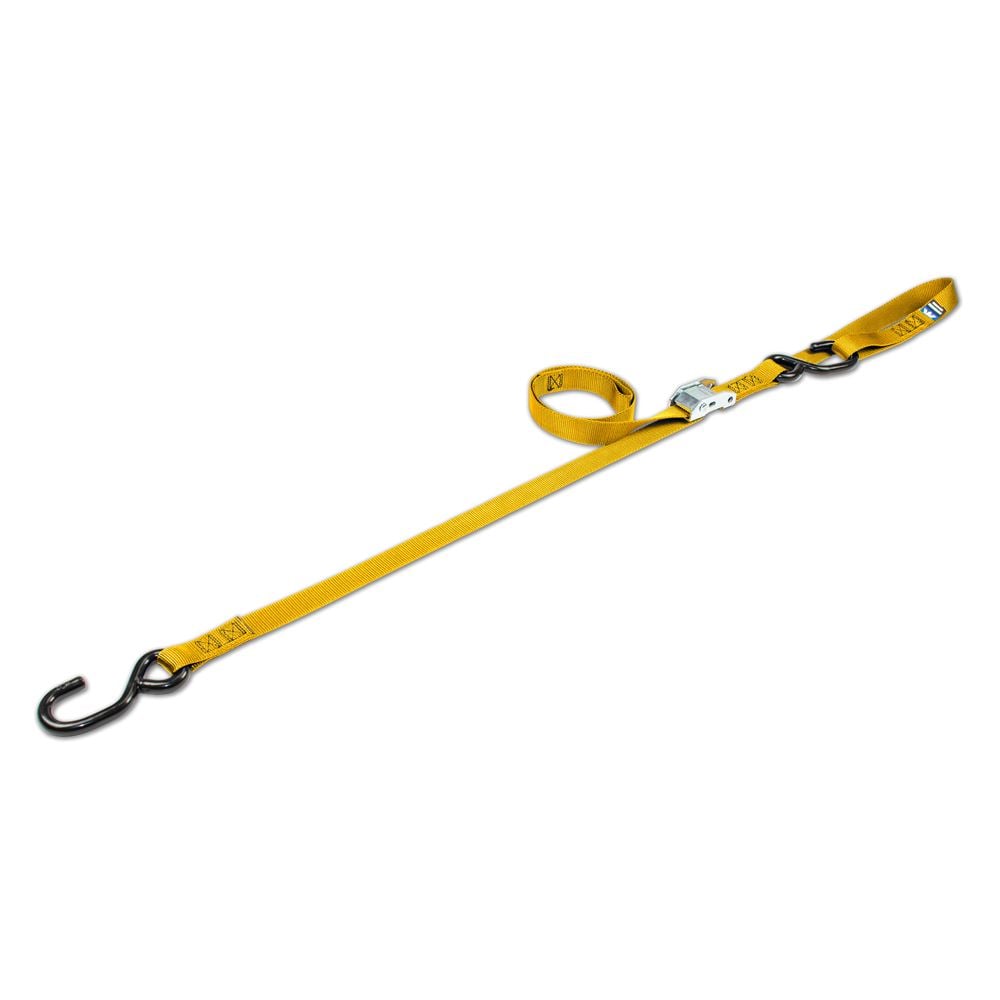 Mac's Tie Downs 1" Motorcycle Cam Tie-Down Strap with Integrated Soft Loop S-Hook
