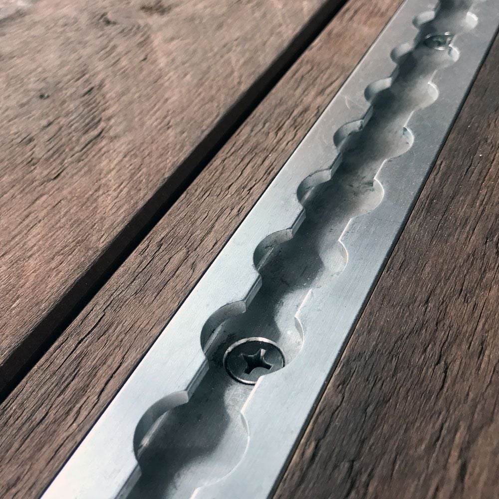 Mac's Tie Downs 1' VersaTie Recess-Mounted Track with Square Edge - Series 2