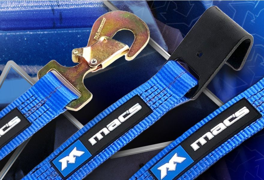 Mac's Tie Downs 26" to 32" Y-Strap with Flat Snap Hook