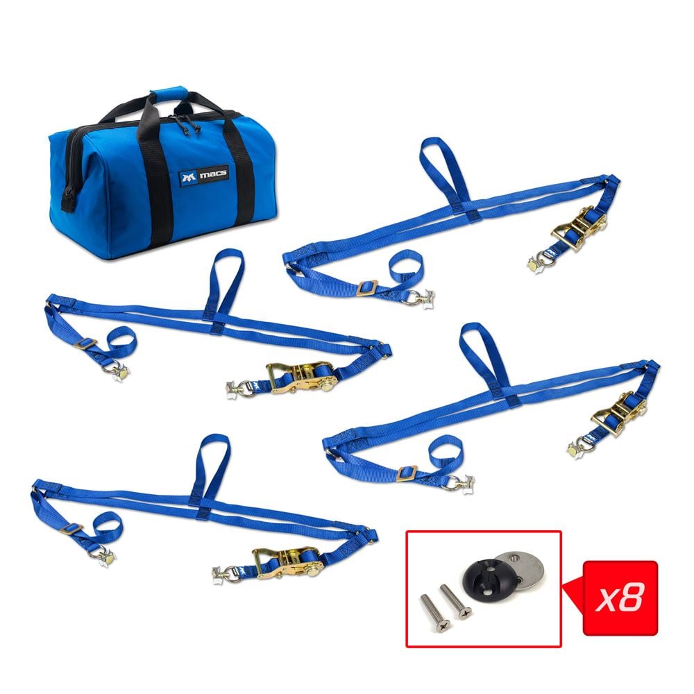 Mac's Tie Downs Adjustable ATV Wheel Net Pack with VersaTie Anchor