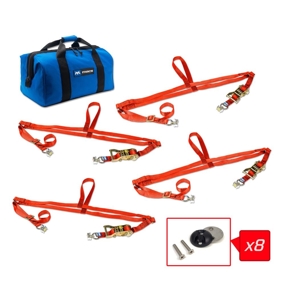 Mac's Tie Downs Adjustable ATV Wheel Net Pack with VersaTie Anchor